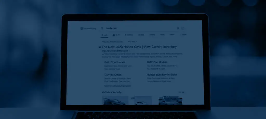 Honda Civic Search on Microsoft Bing
