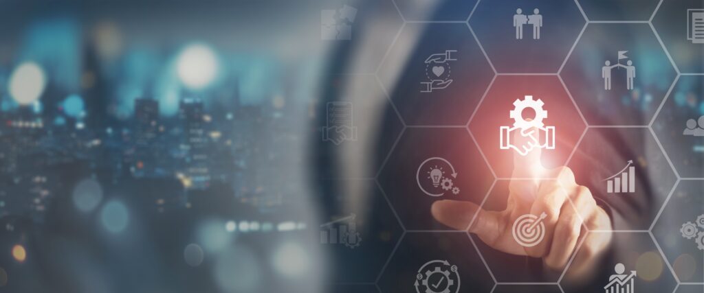 digital image showing marketing icons